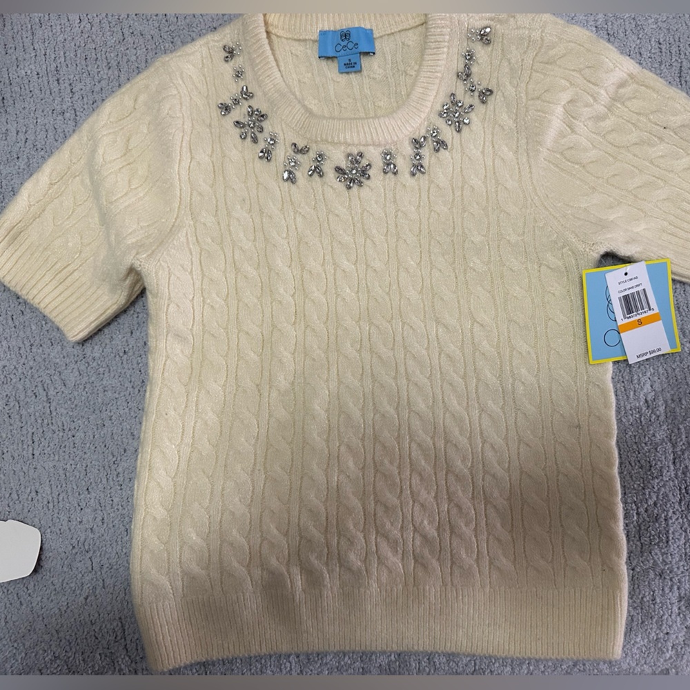 Beautiful beaded gem sweater
